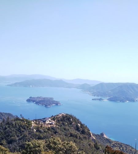 弥山山頂からの景色