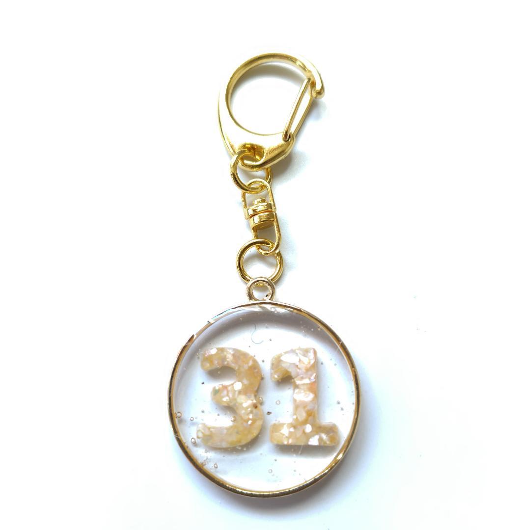 開運数字キーホルダー