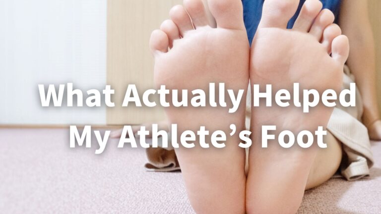 clean feet after athlete's foot care routine